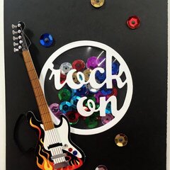 Rock On Shaker Card