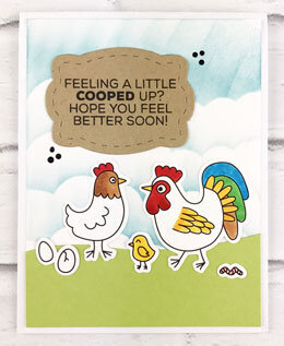 Cooped Up Chicken Family Card