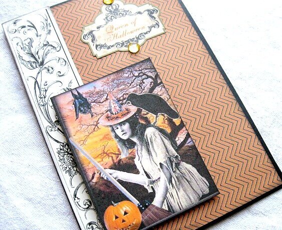 Queen of Halloween Witch card