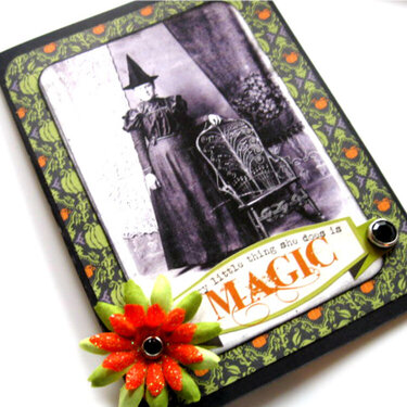 Magical Witchy Halloween Card