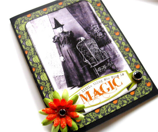 Magical Witchy Halloween Card