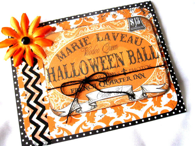 Marie Laveau Halloween Ball Card