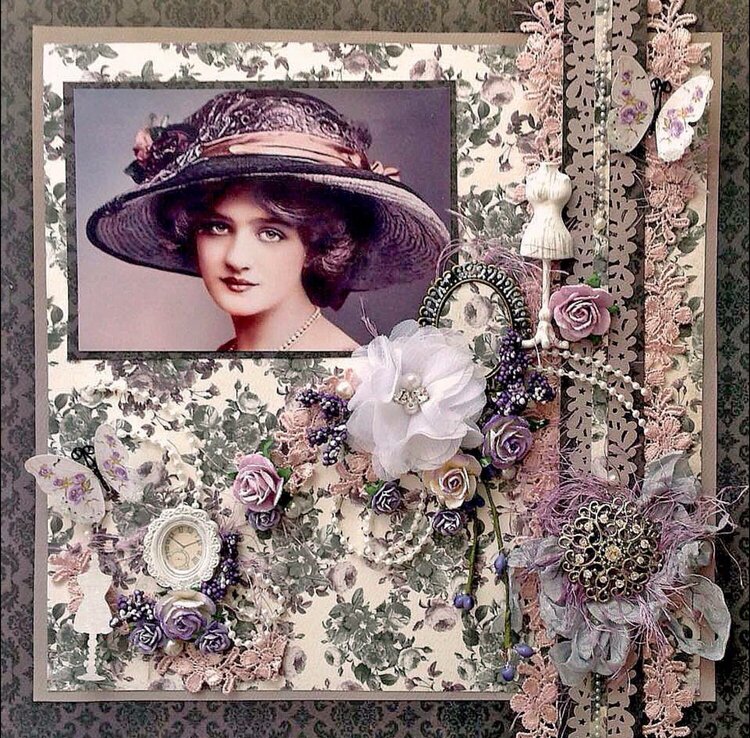 Lady in a Lavender Hat - Renebouquets