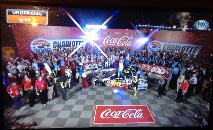 JIMMIE JOHNSON WINS THE COKE 600 AT CHARLOTTE MOTOR SPEEDWAY!!!!!!!