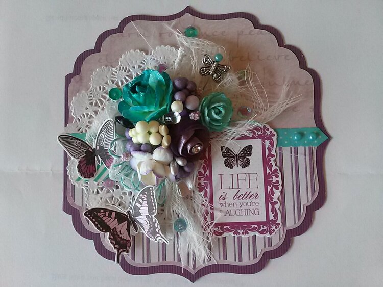 Purple Butterfly Card