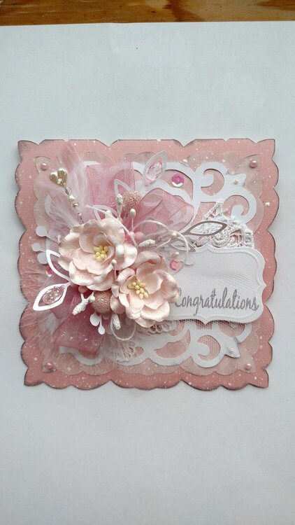 Pink Congratulations Card