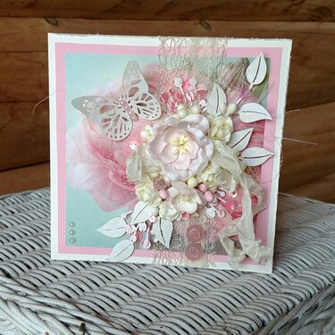 Pink Shabby Chic Card