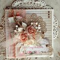 Peach Shabby Chic Congratulations Card