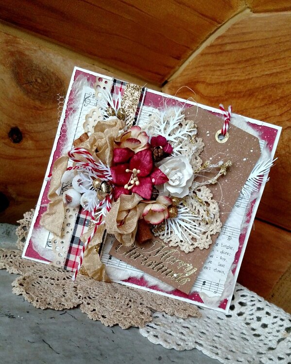 Rustic Red Christmas Card