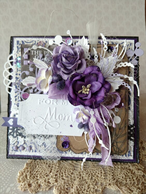 Purple Mother&#039;s Day Card