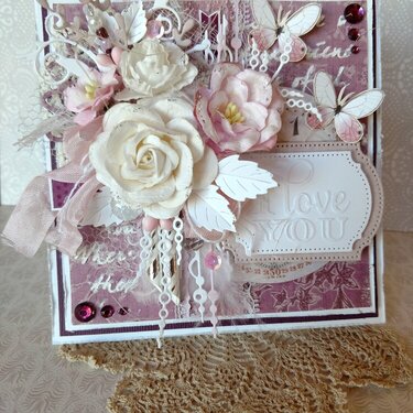 Pink Valentine&#039;s Card