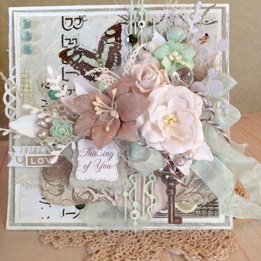 Mint Green Thinking of You Card
