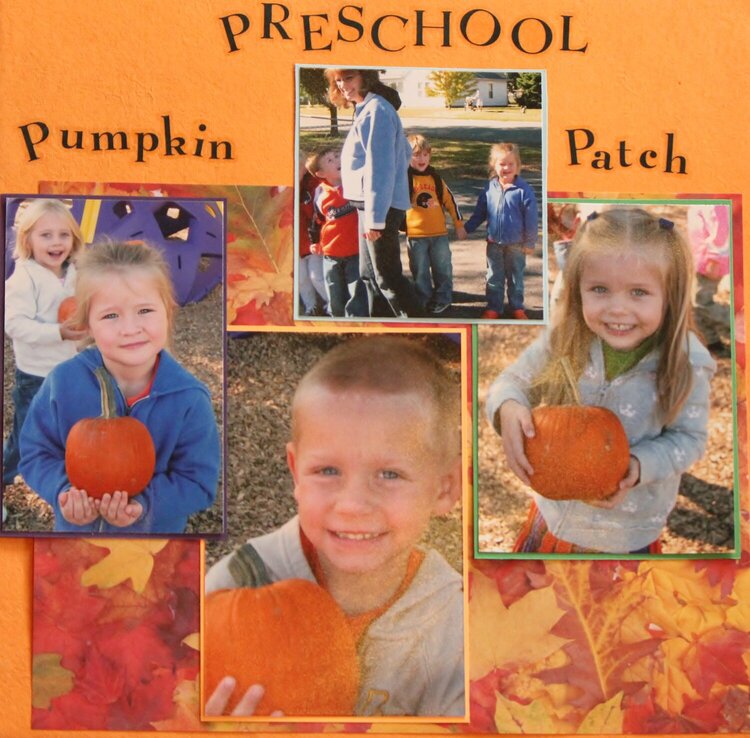 Preschool Pumpkin Patch