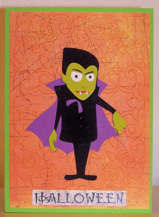Halloween Vampire Pop-UP card