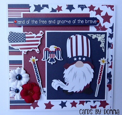 Photoplay Gnome for July 4th Card