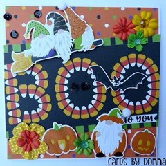 Photoplay Gnome for Halloween Card