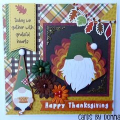 Photoplay Gnome for Thanksgiving Card