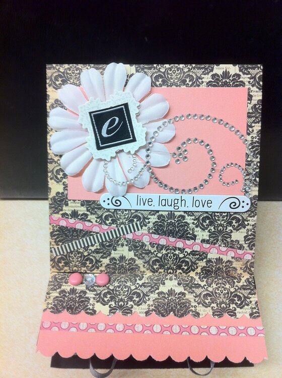 Easel card for Girlfriend