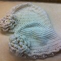 Crocheted chemo caps for Mother and Daughter