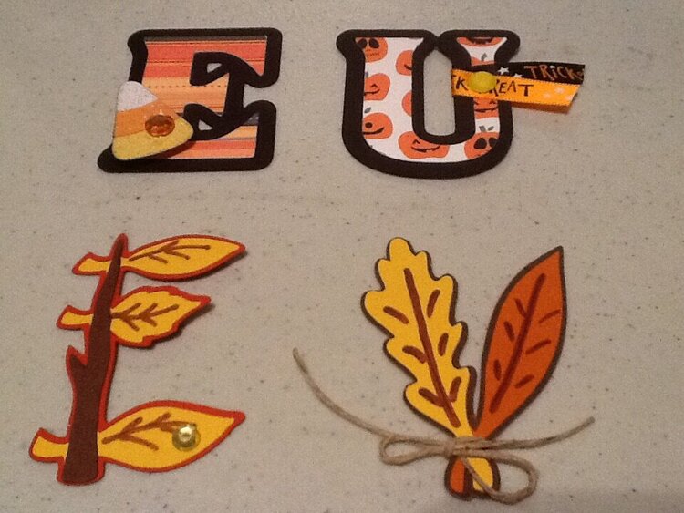 Letters of the Alphabet Swap - Fall and Halloween theme