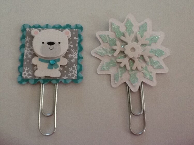 Doodlebug Frosty Friends collection- paperclips