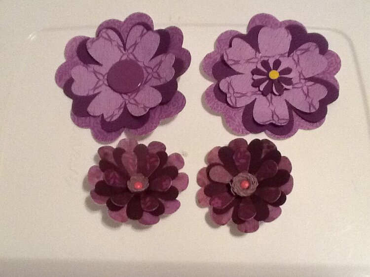 Paper Flowers Swap - Purple