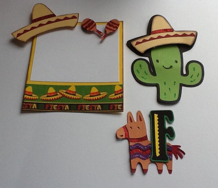 Cinco deMayo/Fiesta Kit Swap- Journal Box, Die Cut &amp; LOTW