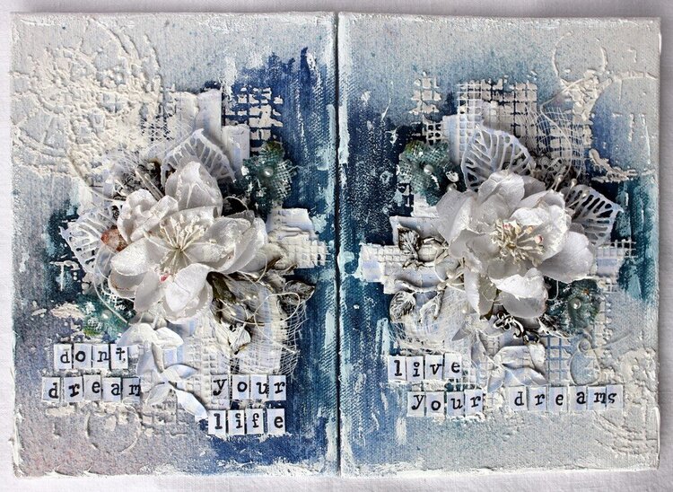 Double canvases by Michelle Frisby