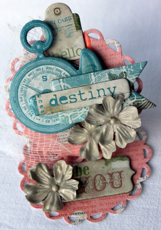 Easel card - hello destiny by Michelle Frisby