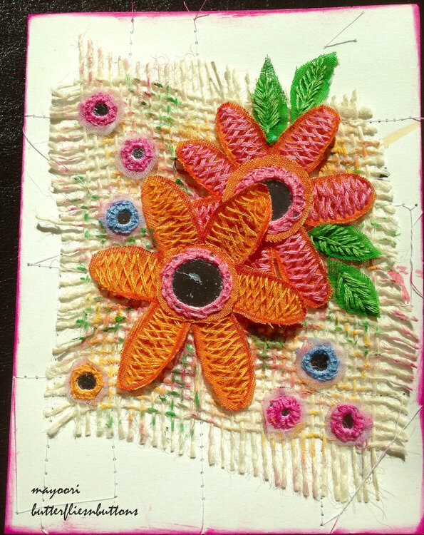 embroidery card