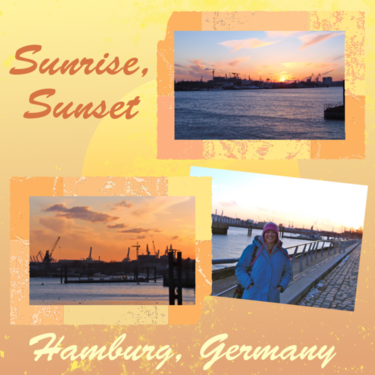 Sunrise, Sunset in Hamburg, Germany