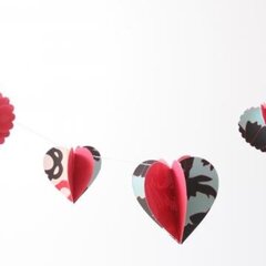 3D Heart Garland