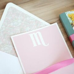 Monogramed Stationery - Project by: Amber Kemp-Gerstel