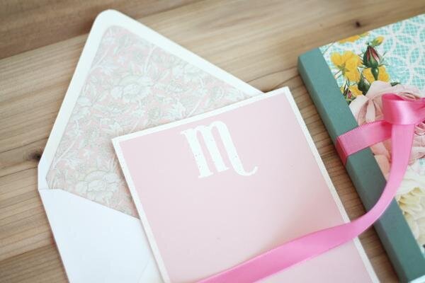 Monogramed Stationery - Project by: Amber Kemp-Gerstel