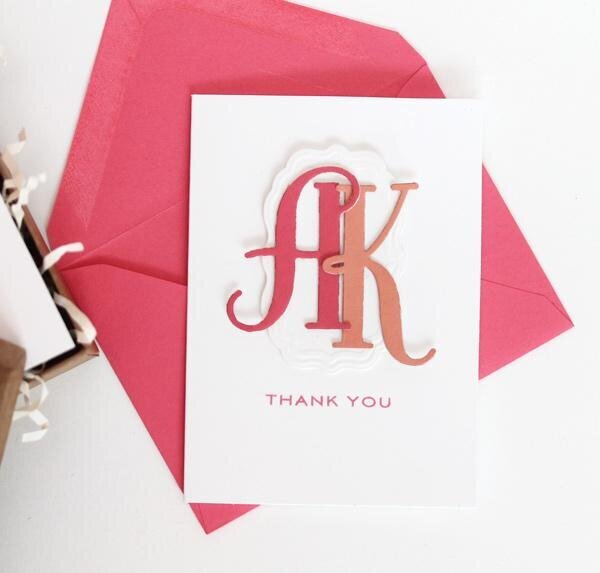 Monogramed Thank-You&#039;s