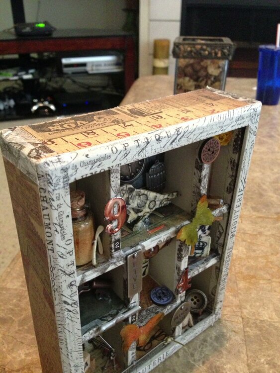 Tim Holtz-vintage configurations shadow box