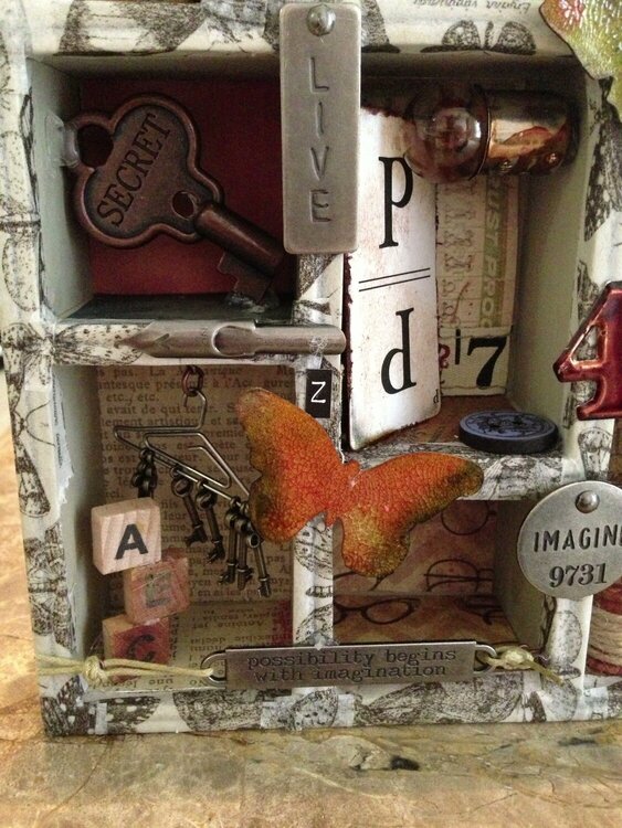 Tim Holtz-vintage configurations shadow box