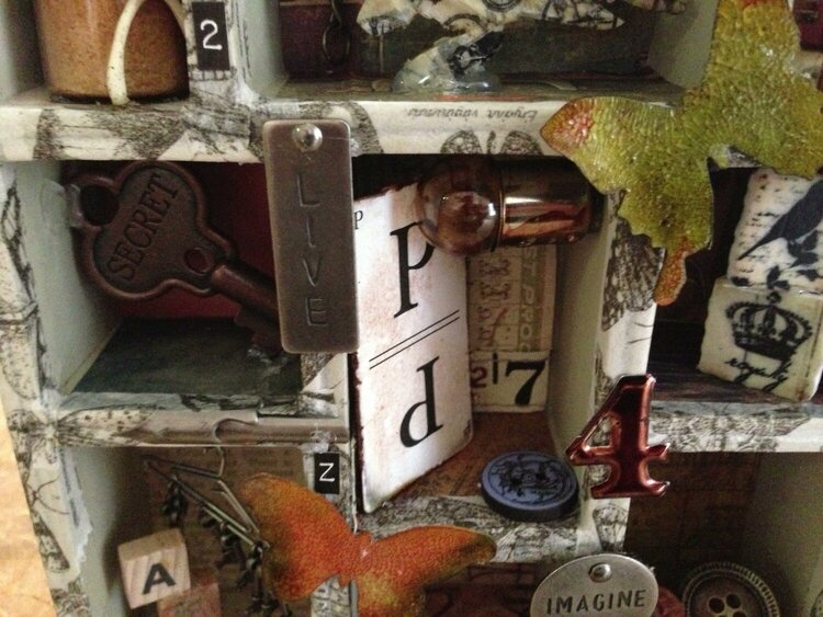 Tim Holtz-vintage configurations shadow box