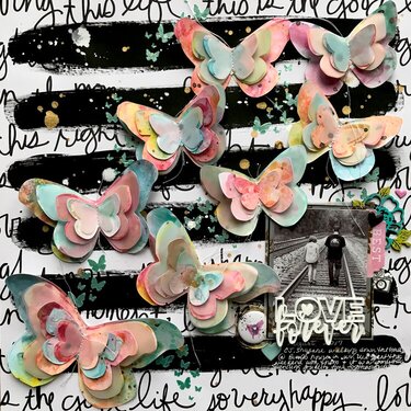 &quot;Love Forever&quot; //Paige Evans cutfile//mixed media