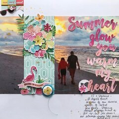 "summer glow, you warm my heart" //paper issue cut file