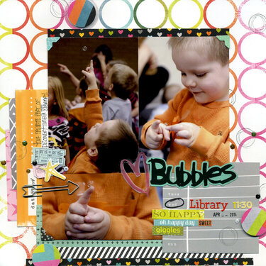 Bubble time at the library.