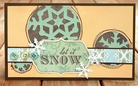 -let it snow card *sweet pea scraps*-