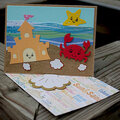Down by the Sea Easel Card Open