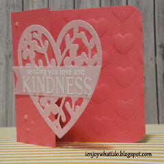 Partial Die Cut Valentine's Card