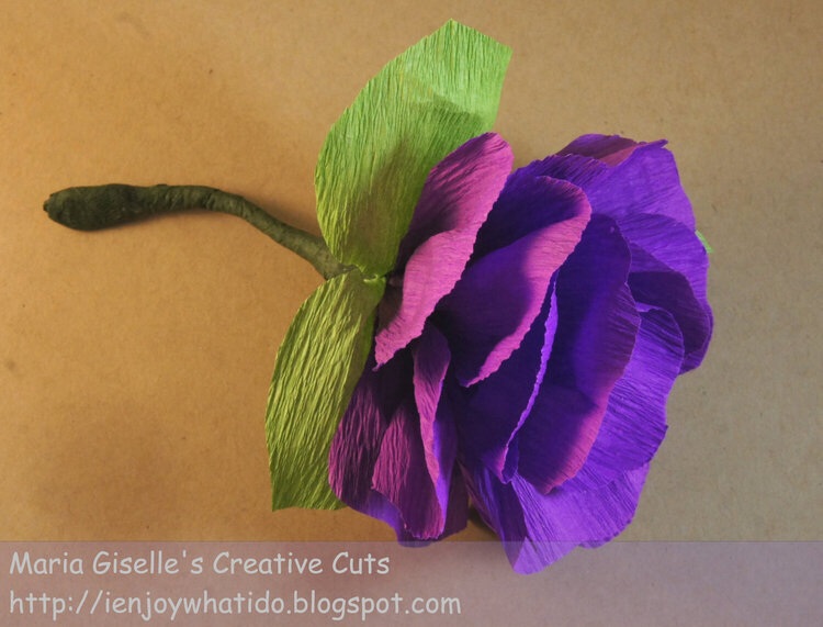 Crepe Paper Flower Corsage