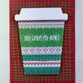 Coffee Cup Gift Card Holder Winter Card