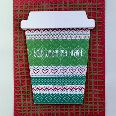 Coffee Cup Gift Card Holder Winter Card