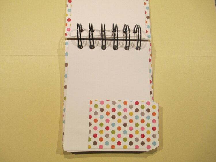 Project Life journal cards into notebook