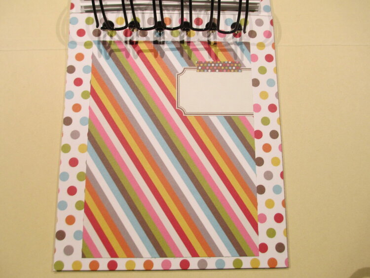 Project Life journal cards into notebook with the cinch