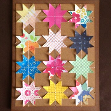 Quilted Star (blank inside)